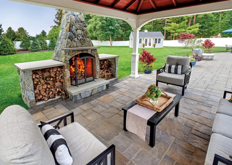 Outdoor Fireplaces - Pavers by Ideal